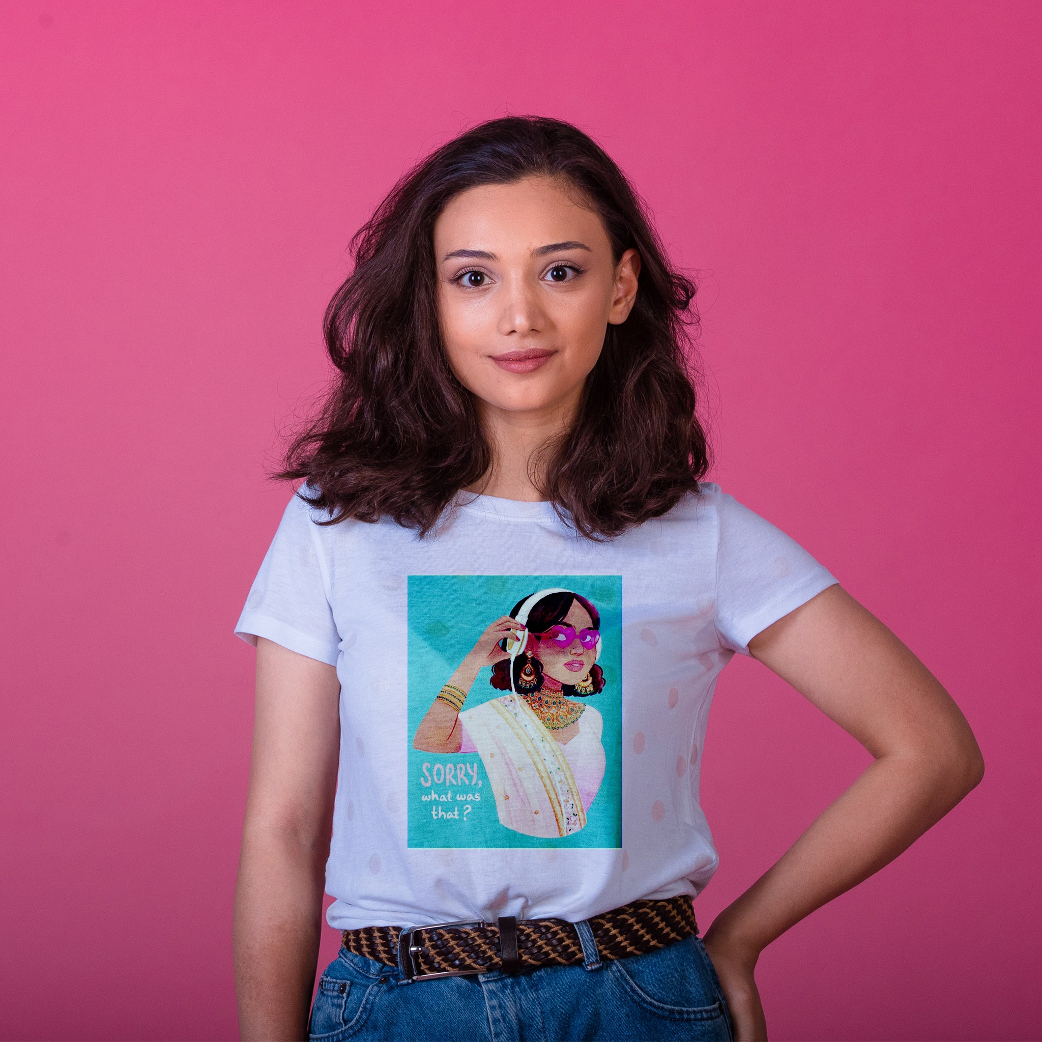 Graphic Portrait Printed T-Shirt