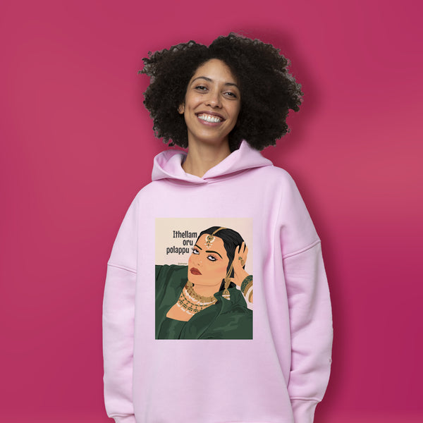 Illustrated Art Hoodie For Women