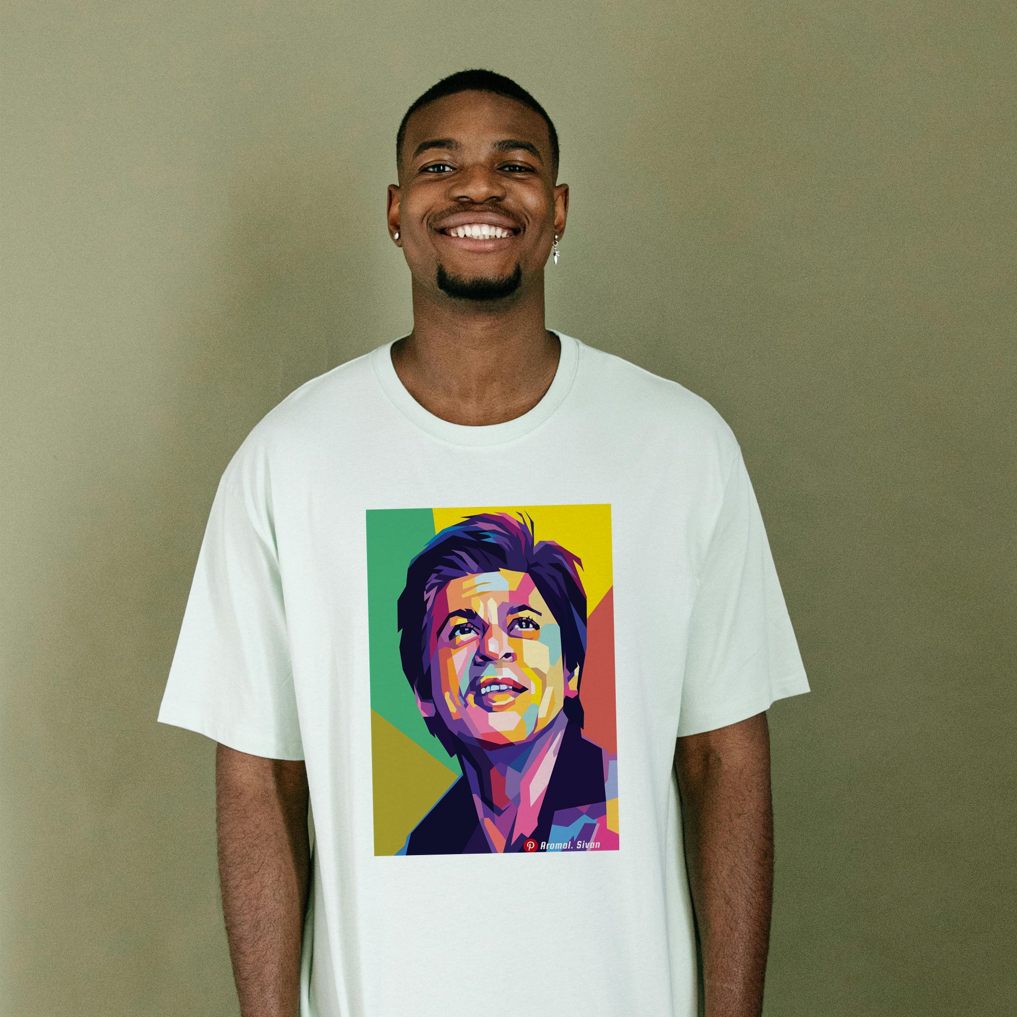 Pop Art Portrait Graphic T-Shirt